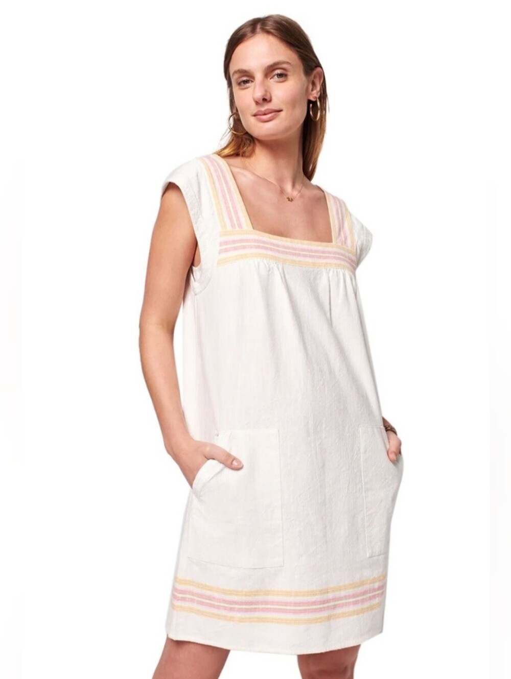 Faherty Hailee Dress Size Medium - Picture 6 of 6